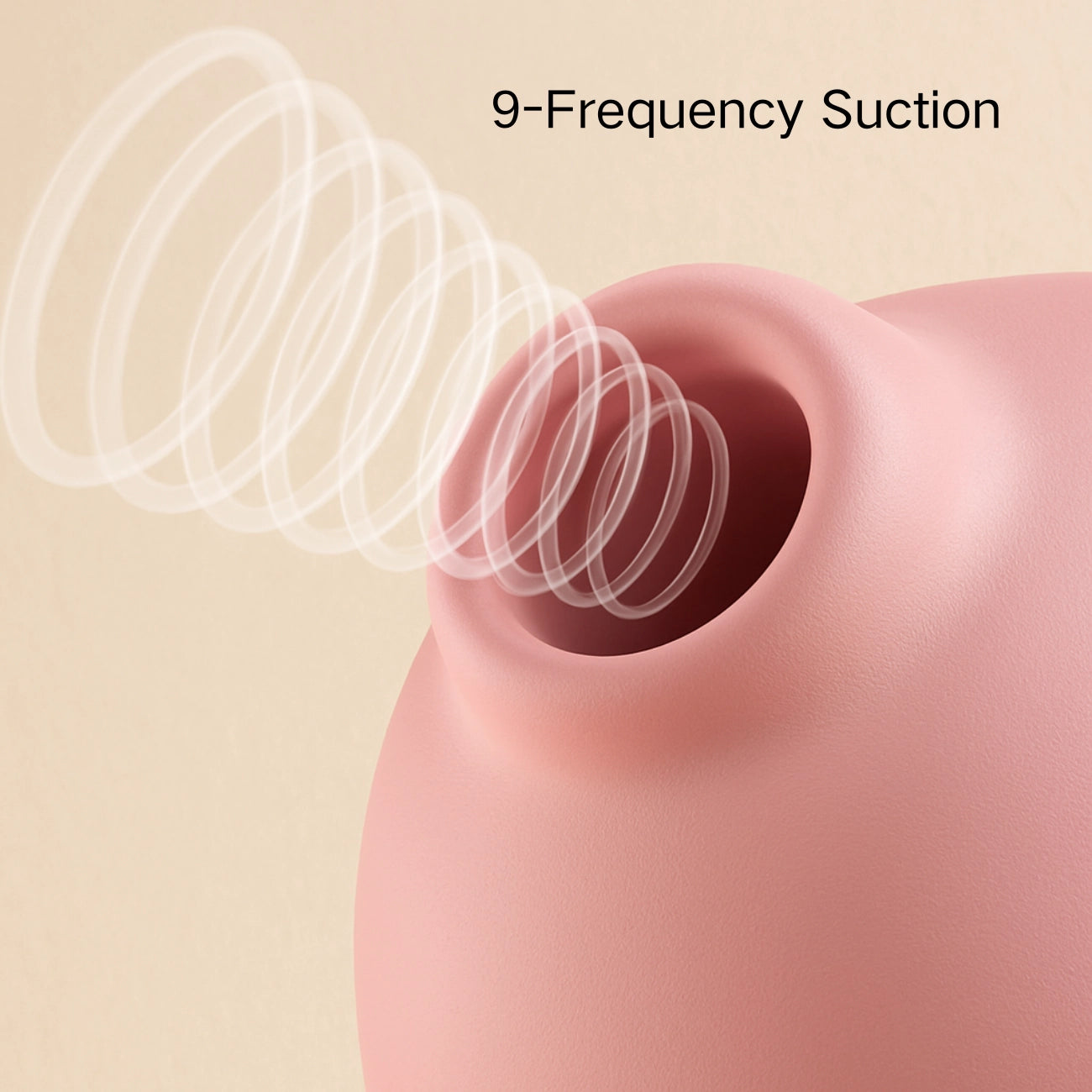 Macro close-up showing transparent bubbles around suction nozzle of pink octopus vibrator, highlighting powerful clitoral suction stimulation for enhanced pleasure