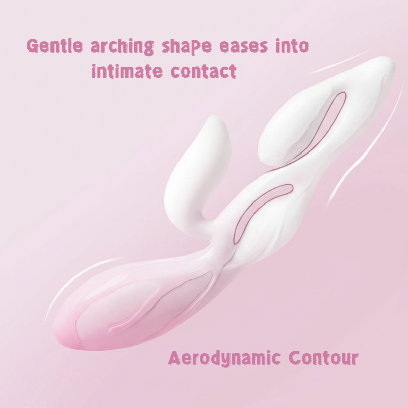 gentle arching shape eases into intimate contact