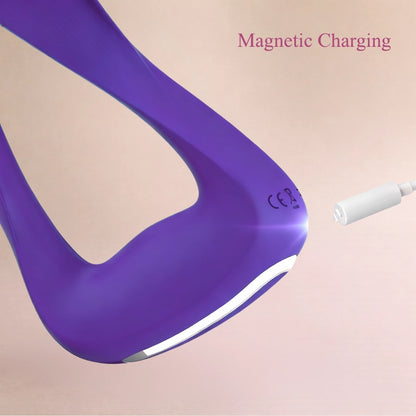 Macro close-up showing the magnetic charging connector attaching securely with soft metallic reflections.
