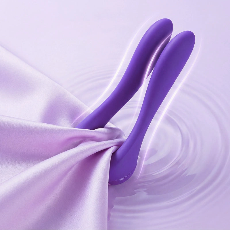 Close-up visual of two flexible arms gently closing together, symbolizing a soft fingertip-like pinch with a glowing abstract element.